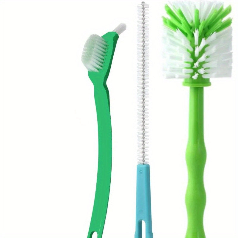 Kofe mashinalari va oshxona buyumlari uchun 3 ta chuqur tozalash choʻtkasi toʻplami