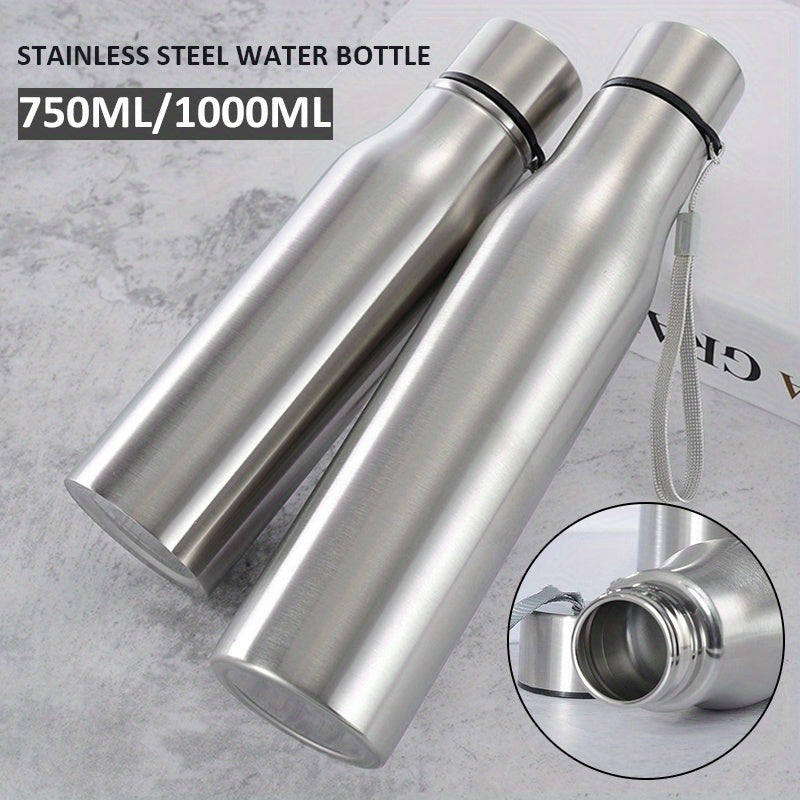 Stainless Steel Water Bottle 750ml 1000ml PVC-Free Hand Wash Active Lifestyle
