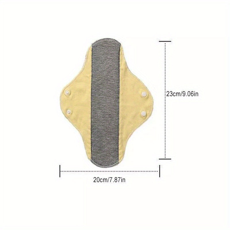 10 Reusable Menstrual Pads for Women and Elderly Leakproof Breathable Double-Sided Colorful Stripes Set of 10