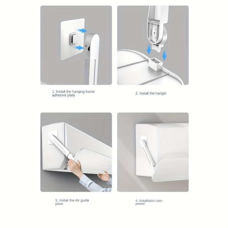 Air Conditioner Wind Deflector for Heating and Cooling Systems Breathable No Electricity