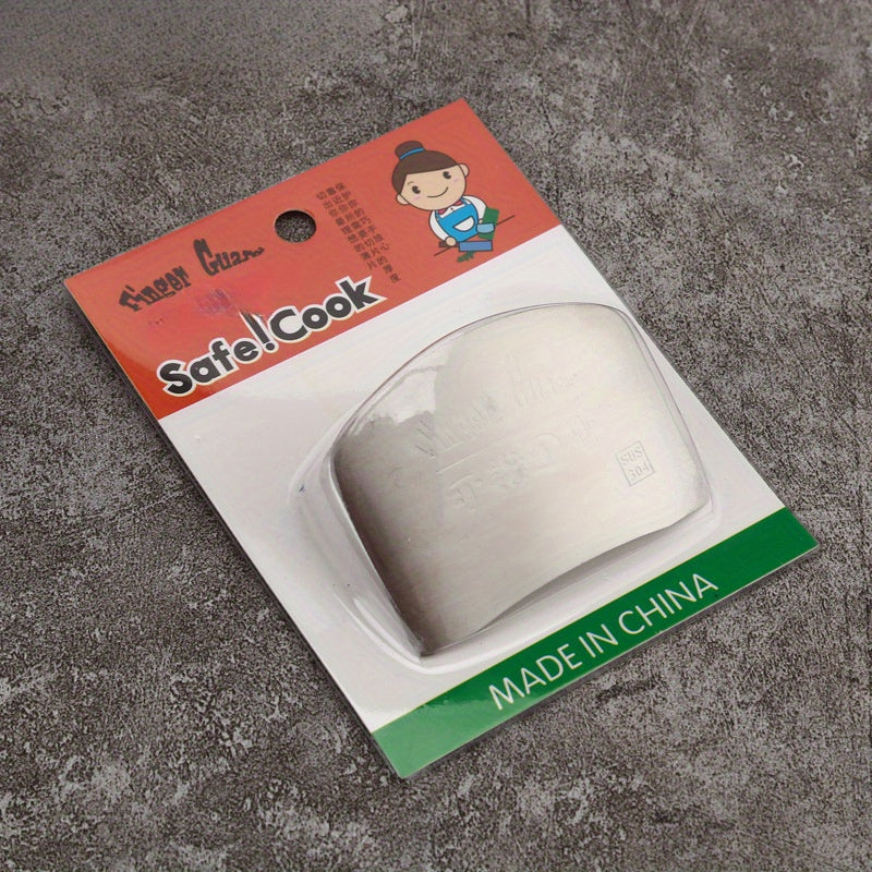 Stainless Steel Finger Guard for Kitchen Cutting Protection, Vegetable Hand Guard