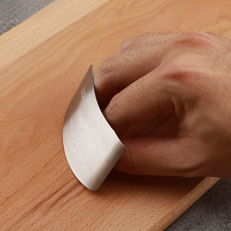 Stainless Steel Finger Guard for Kitchen Cutting Protection, Vegetable Hand Guard