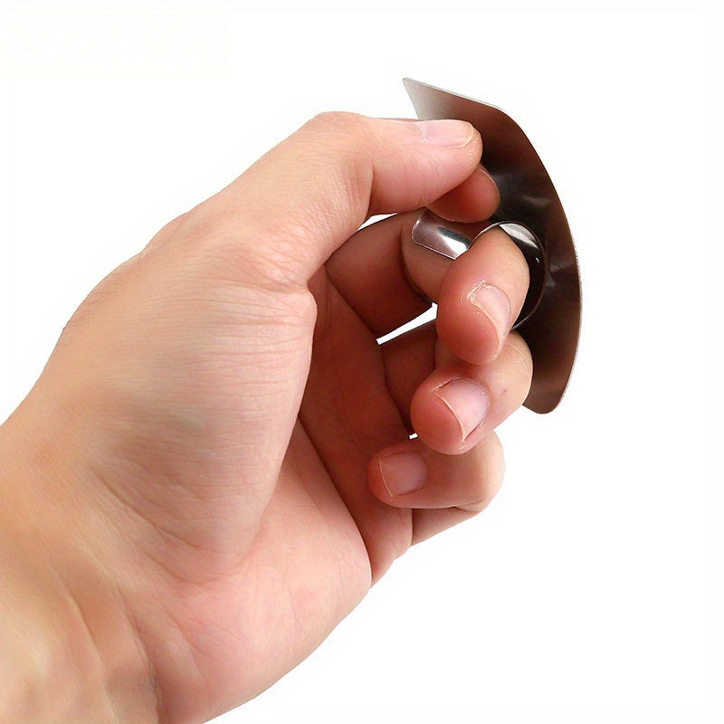Stainless Steel Finger Guard for Kitchen Cutting Protection, Vegetable Hand Guard