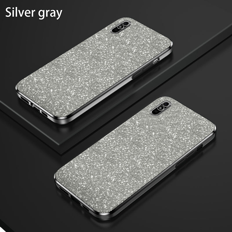 Glitter Gradient Shockproof Non-Slip TPU Mobile Phone Case for Mi and Redmi Models