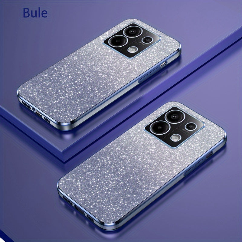 Glitter Gradient Shockproof Non-Slip TPU Mobile Phone Case for Mi and Redmi Models