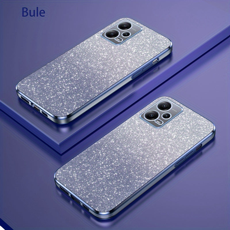 Glitter Gradient Shockproof Non-Slip TPU Mobile Phone Case for Mi and Redmi Models