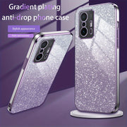 Glitter Gradient Shockproof Non-Slip TPU Mobile Phone Case for Mi and Redmi Models