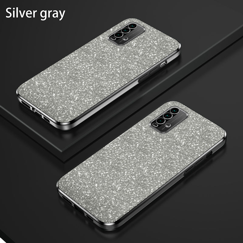 Glitter Gradient Shockproof Non-Slip TPU Mobile Phone Case for Mi and Redmi Models
