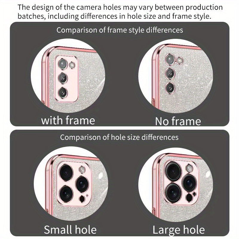 Glitter Gradient Shockproof Non-Slip TPU Mobile Phone Case for Mi and Redmi Models