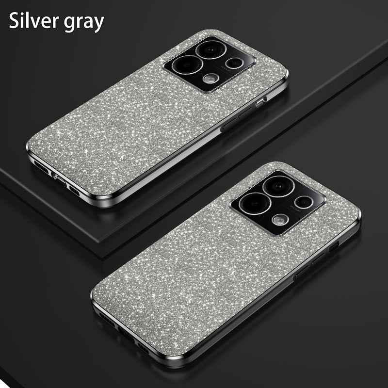 Glitter Gradient Shockproof Non-Slip TPU Mobile Phone Case for Mi and Redmi Models