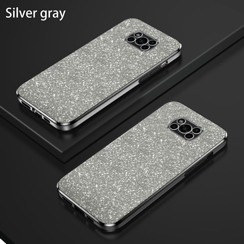 Glitter Gradient Shockproof Non-Slip TPU Mobile Phone Case for Mi and Redmi Models