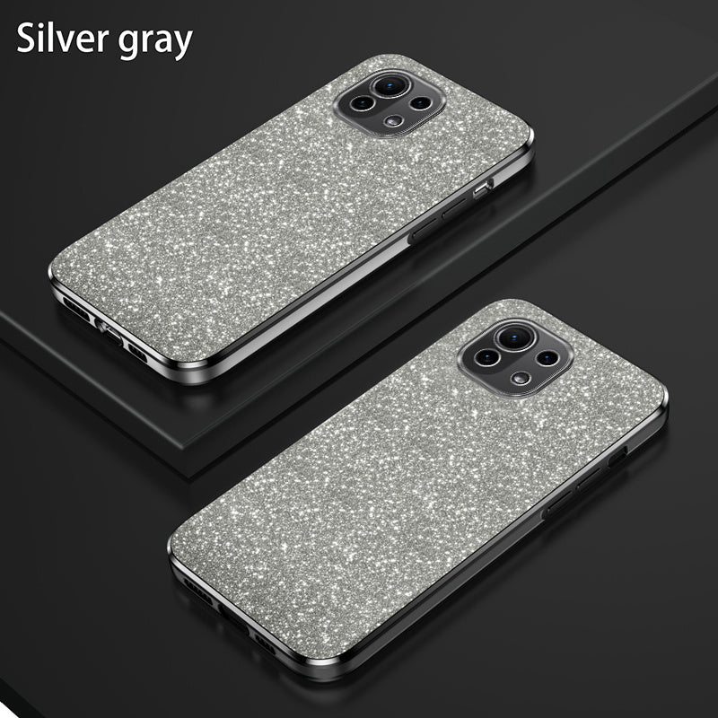 Glitter Gradient Shockproof Non-Slip TPU Mobile Phone Case for Mi and Redmi Models