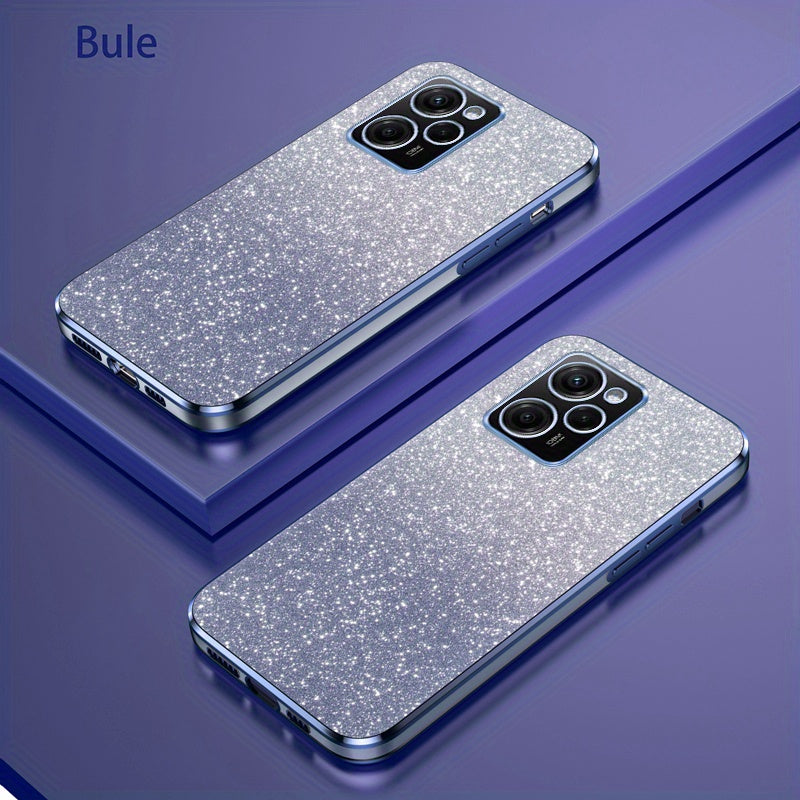 Glitter Gradient Shockproof Non-Slip TPU Mobile Phone Case for Mi and Redmi Models