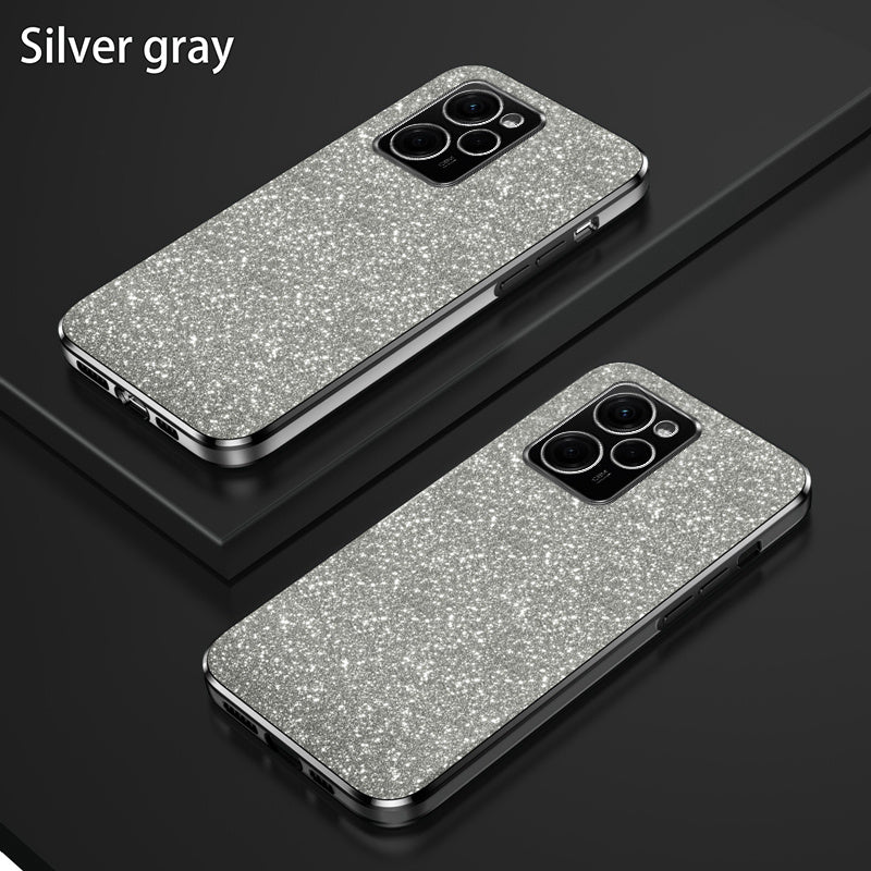 Glitter Gradient Shockproof Non-Slip TPU Mobile Phone Case for Mi and Redmi Models