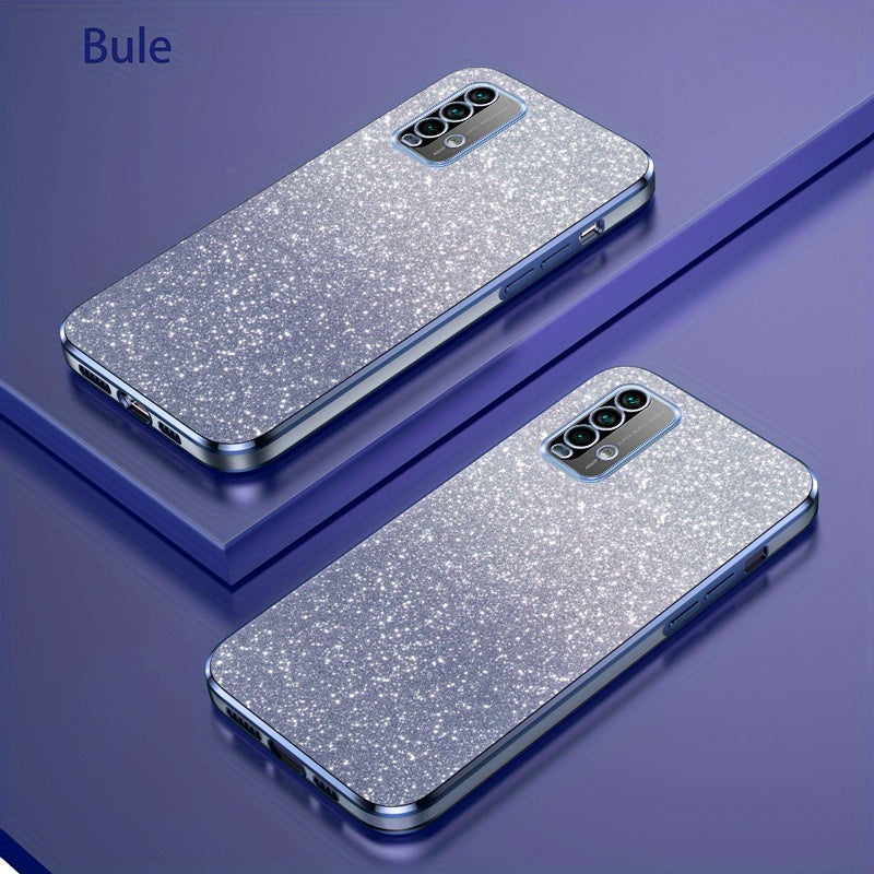 Glitter Gradient Shockproof Non-Slip TPU Mobile Phone Case for Mi and Redmi Models