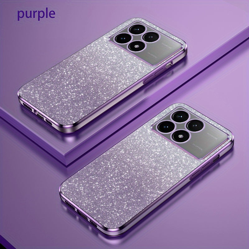 Glitter Gradient Shockproof Non-Slip TPU Mobile Phone Case for Mi and Redmi Models