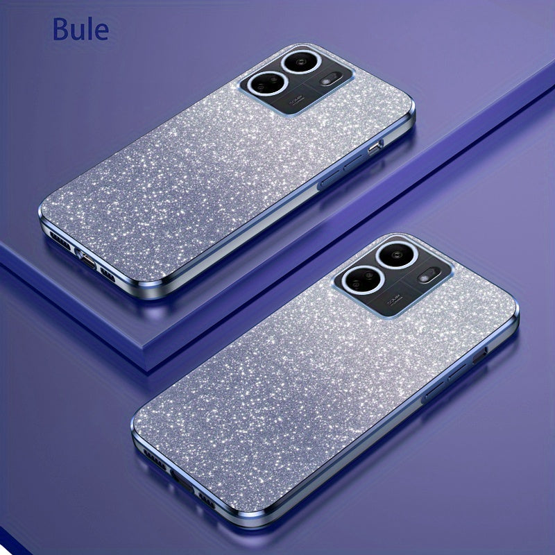 Glitter Gradient Shockproof Non-Slip TPU Mobile Phone Case for Mi and Redmi Models
