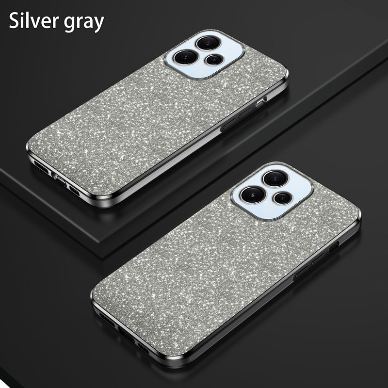 Glitter Gradient Shockproof Non-Slip TPU Mobile Phone Case for Mi and Redmi Models