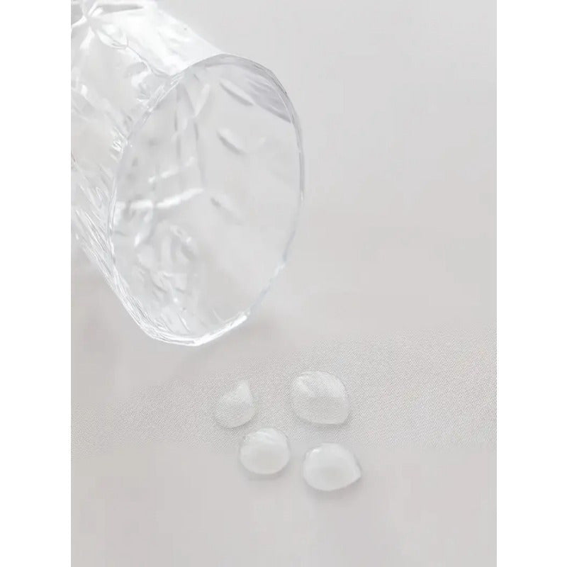 Eid Al Fitr Polyester Square Waterproof Stain-Resistant Tablecloth with Golden Moon and Lantern Pattern