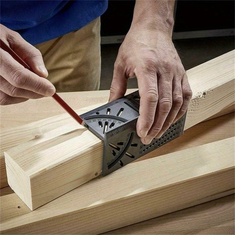 3D Angle Ruler for Woodworking Durable Measurement Tool for DIY Projects
