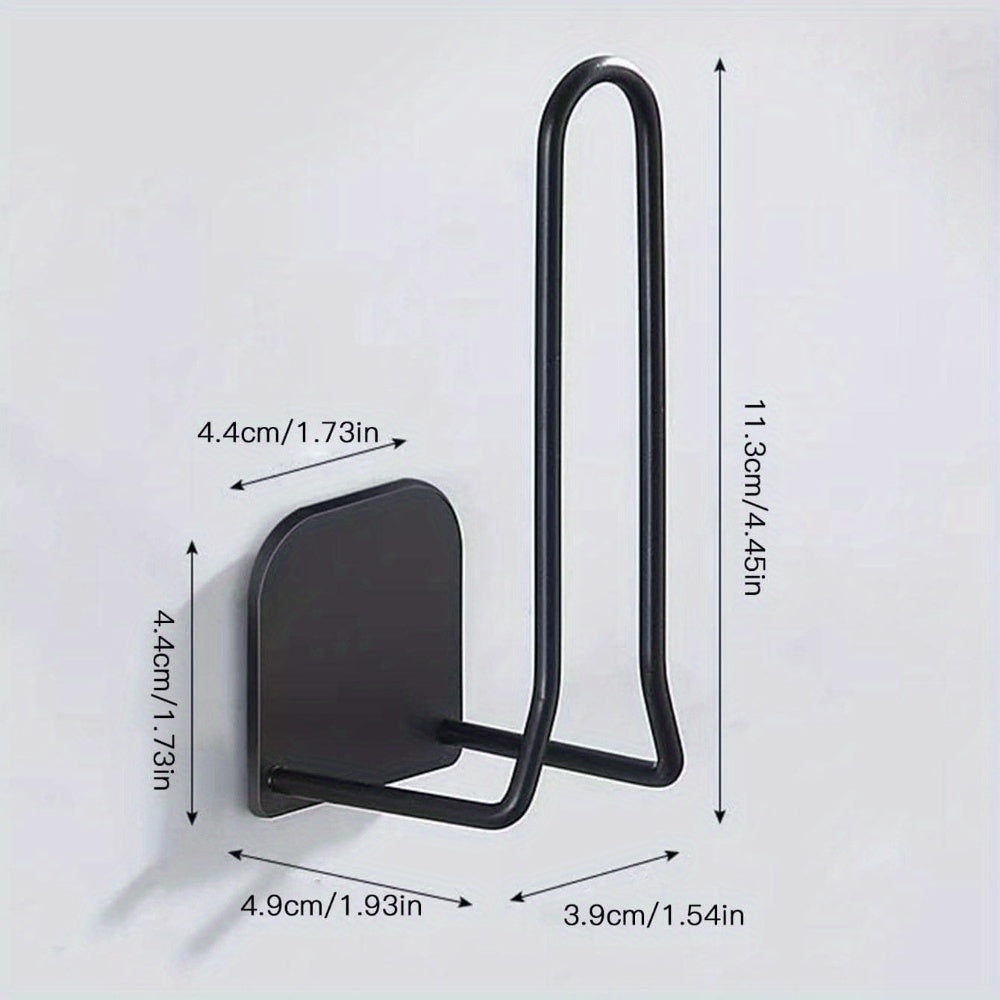 Soporte de papel de toalla de pared de acero inoxidable con diseño floral para cocina y baño