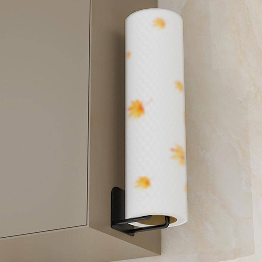 Stainless Steel Wall Mount Paper Towel Holder with Floral Design for Kitchen Bathroom