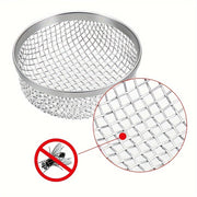 Set of 2 Stainless Steel RV Stove Vent Covers with Mesh Screens and Tools