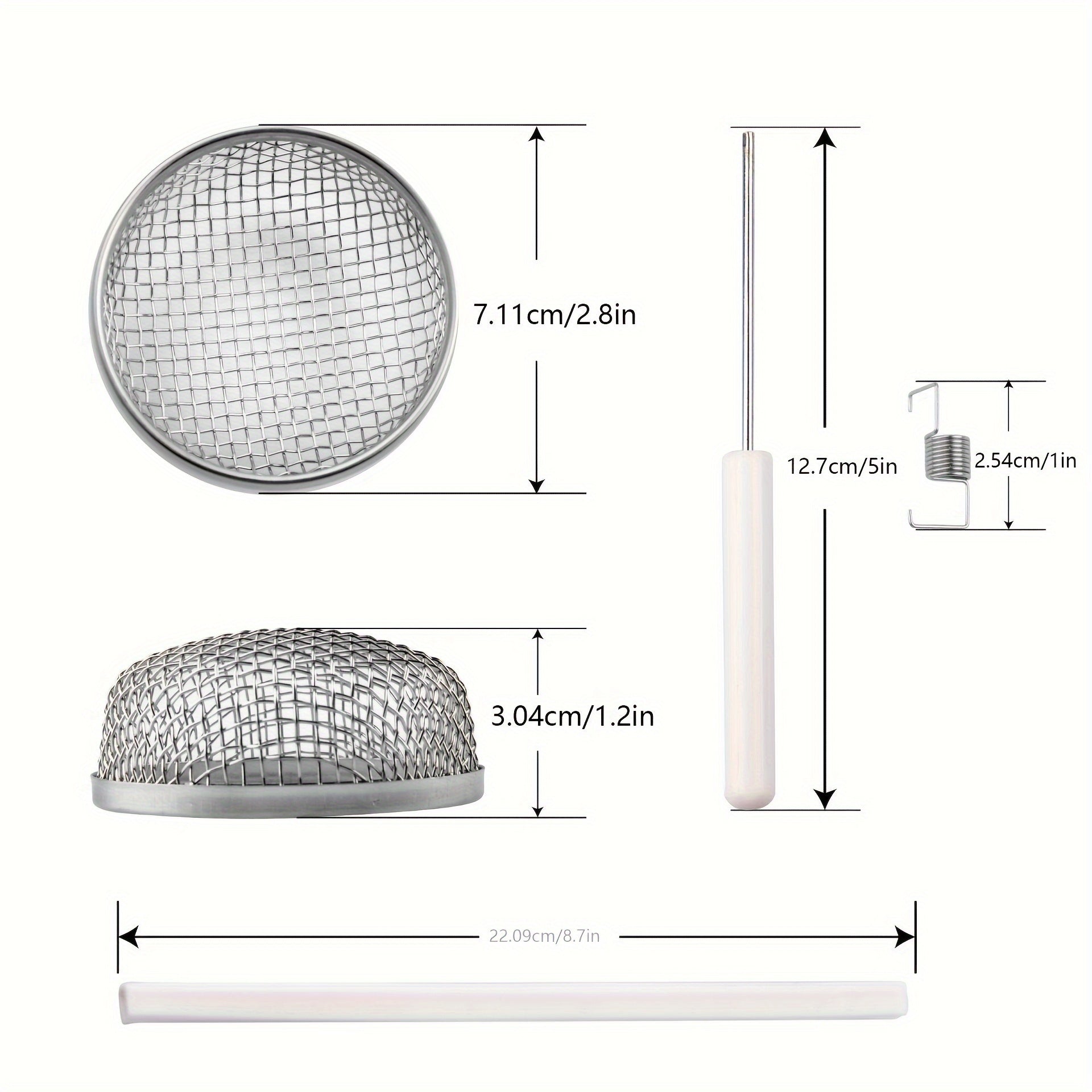 Set of 2 Stainless Steel RV Stove Vent Covers with Mesh Screens and Tools