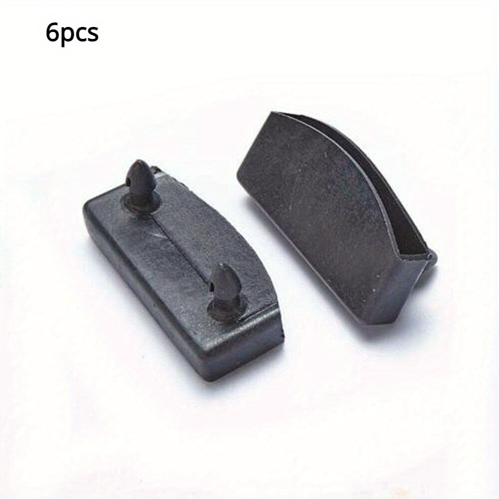 6 ta plastik yotoq slat almashtirish oxirgi qopqoq to'plami - mustahkam matrasni qo'llab-quvvatlovchi uskunalar, o'rnatish oson, qora rang