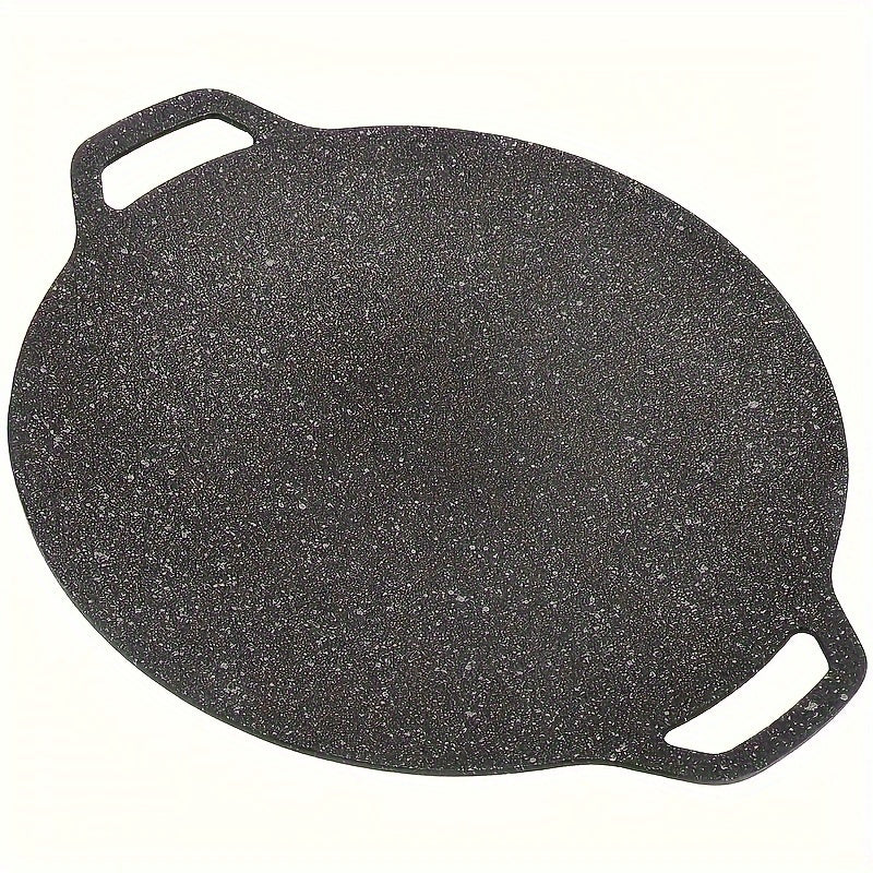 Cast Iron Roti Tawa Nonstick Crepe Pan with Double Handles for Dosa Tortillas and Grilling