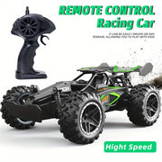 Coche RC todoterreno para niños 2.4G recargable, plástico duradero, verde y azul