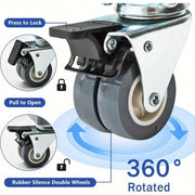 Large Adjustable Fridge and Appliance Stand with Swivel Wheels Gray