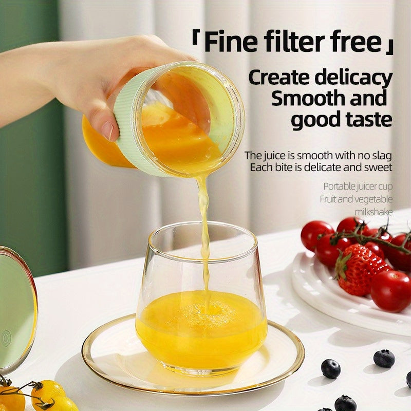 Compact USB Rechargeable Blender 6-Blade Mixer 350ml High-Speed for Smoothies