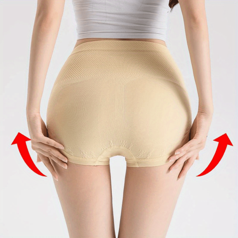 Besh dona aralash rangli yuqori beldagi ayollar ichki kiyimlari, tikuvsiz, yuqori elastiklikka ega va belni shakllantirish va toraytirish uchun eukalipt qismi bilan.