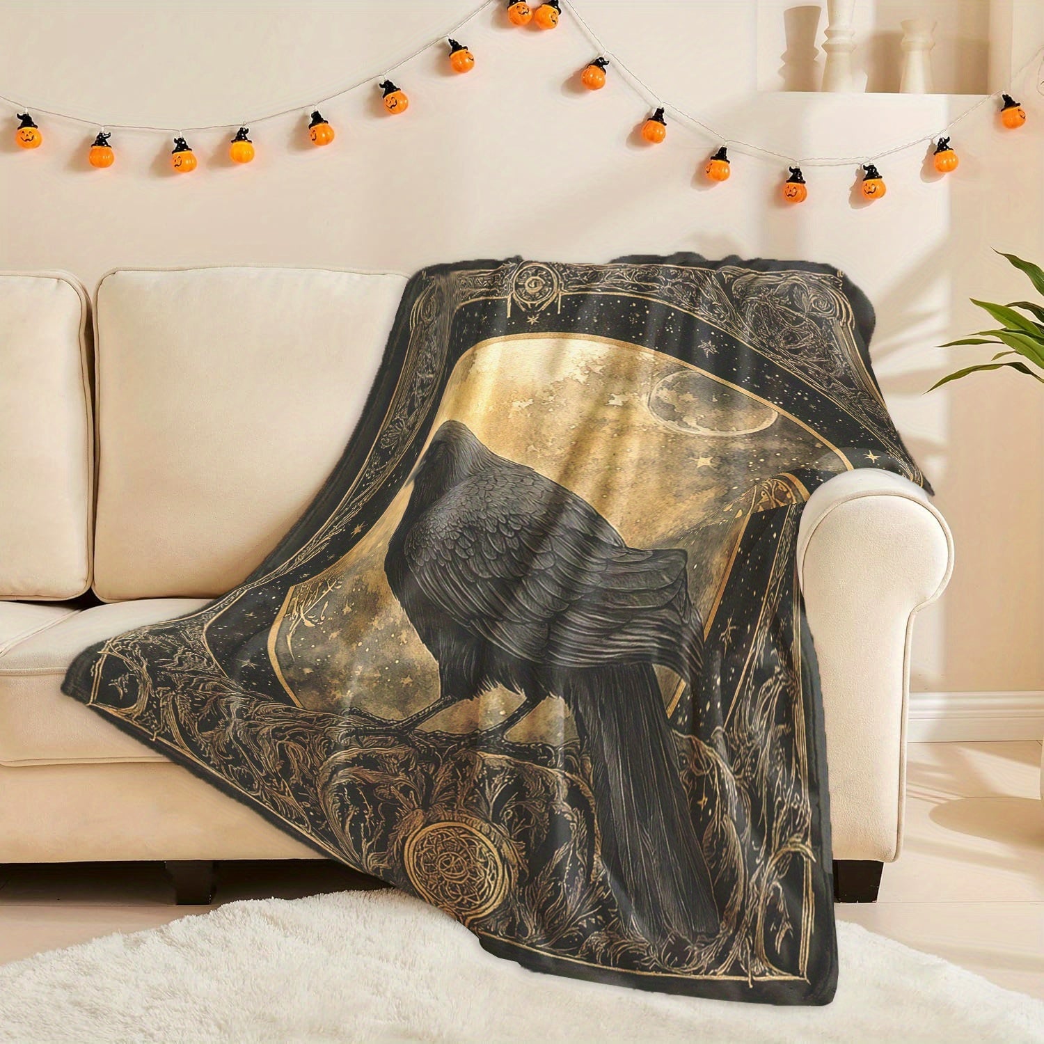 Digital Print Flannel Fleece Throw Blanket Soft Cozy Polyester for Camping Travel Home