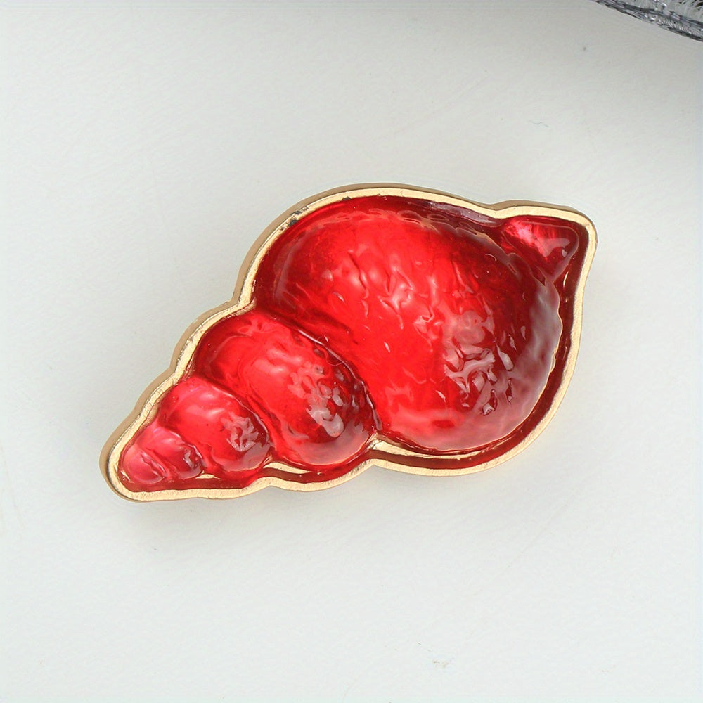 Unisex Enamel Brooch Pin Resin Button Jewelry for Jackets and Clothing