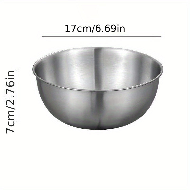 3-Piece Stainless Steel Mixing Bowls Set 1.5L 2.5L 4L Durable Kitchen Cookware