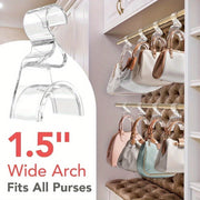 Clear Acrylic Handbag Hanger Compact Organizer for Purses and Hats