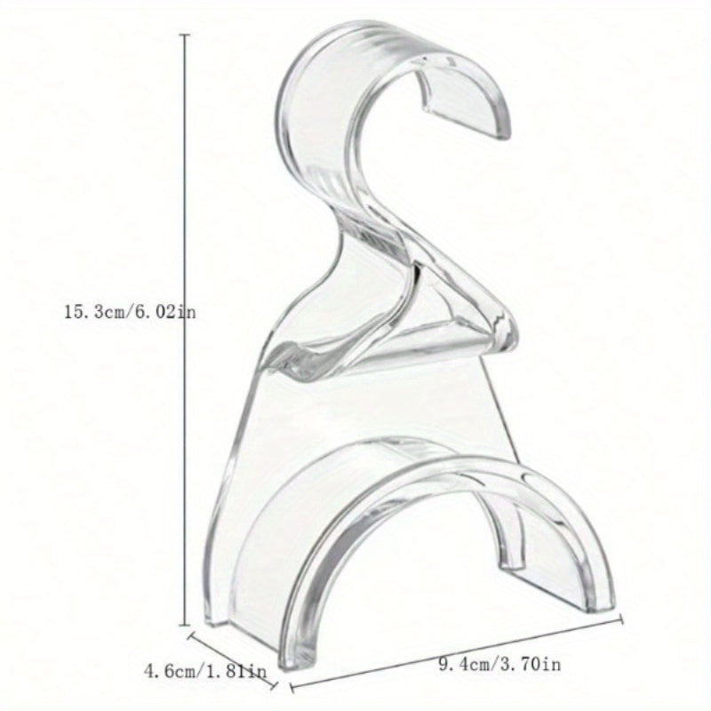 Clear Acrylic Handbag Hanger Compact Organizer for Purses and Hats