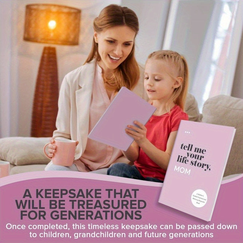 Family Legacy Journal with 200+ Tips, Hardcover, Gift for Birthdays and Holidays