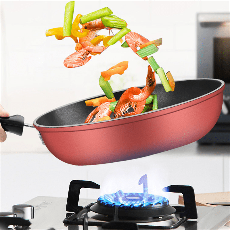 Sartén de hierro antiadherente de 28cm para uso intensivo en autocaravanas, hogares y cocinas profesionales