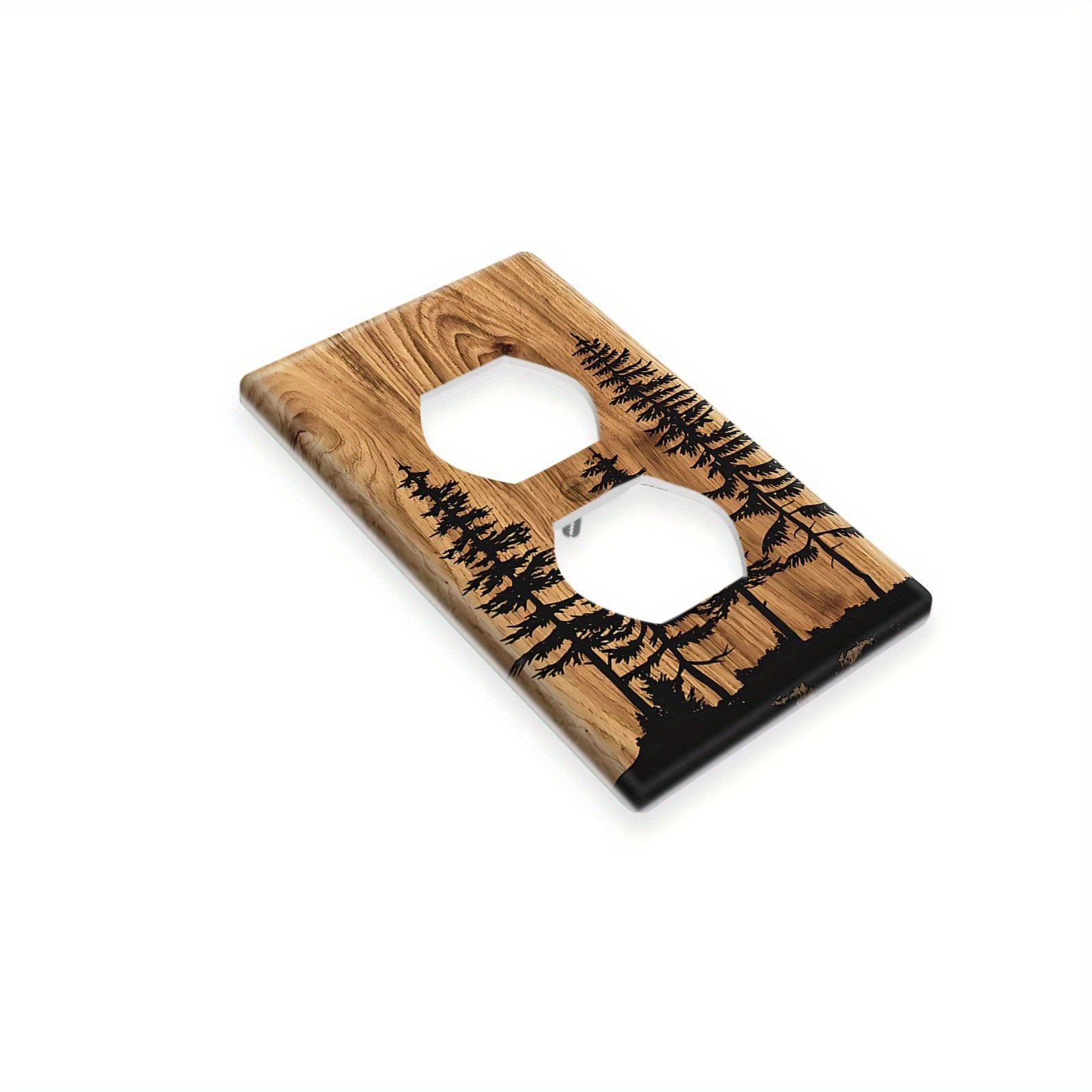 Wall Plate Cover for Light Switches and Outlets Pine Forest Design Easy to Clean and Install