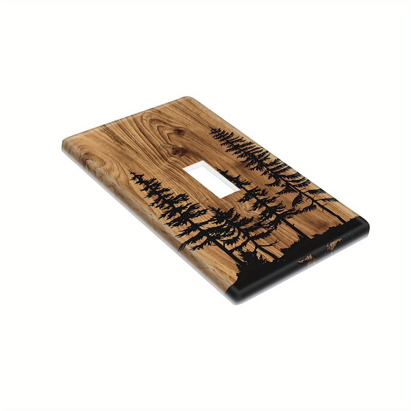 Wall Plate Cover for Light Switches and Outlets Pine Forest Design Easy to Clean and Install