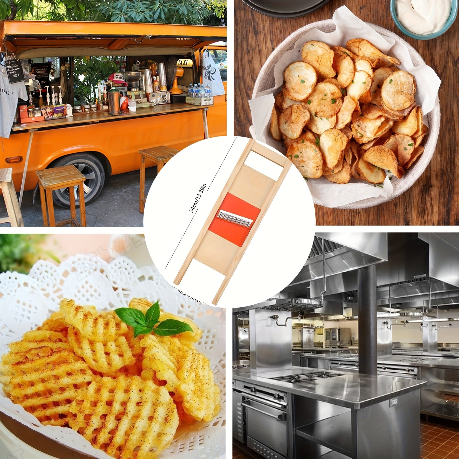 Sabzavotlarni kesish uchun to'rtburchak - Restoranlar va supermarketlar uchun professional oshxona asbobi