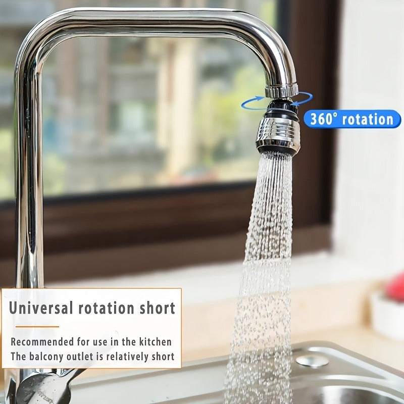 360 Rotatable Faucet Extender with Adjustable Sprayer and Splash-proof Head