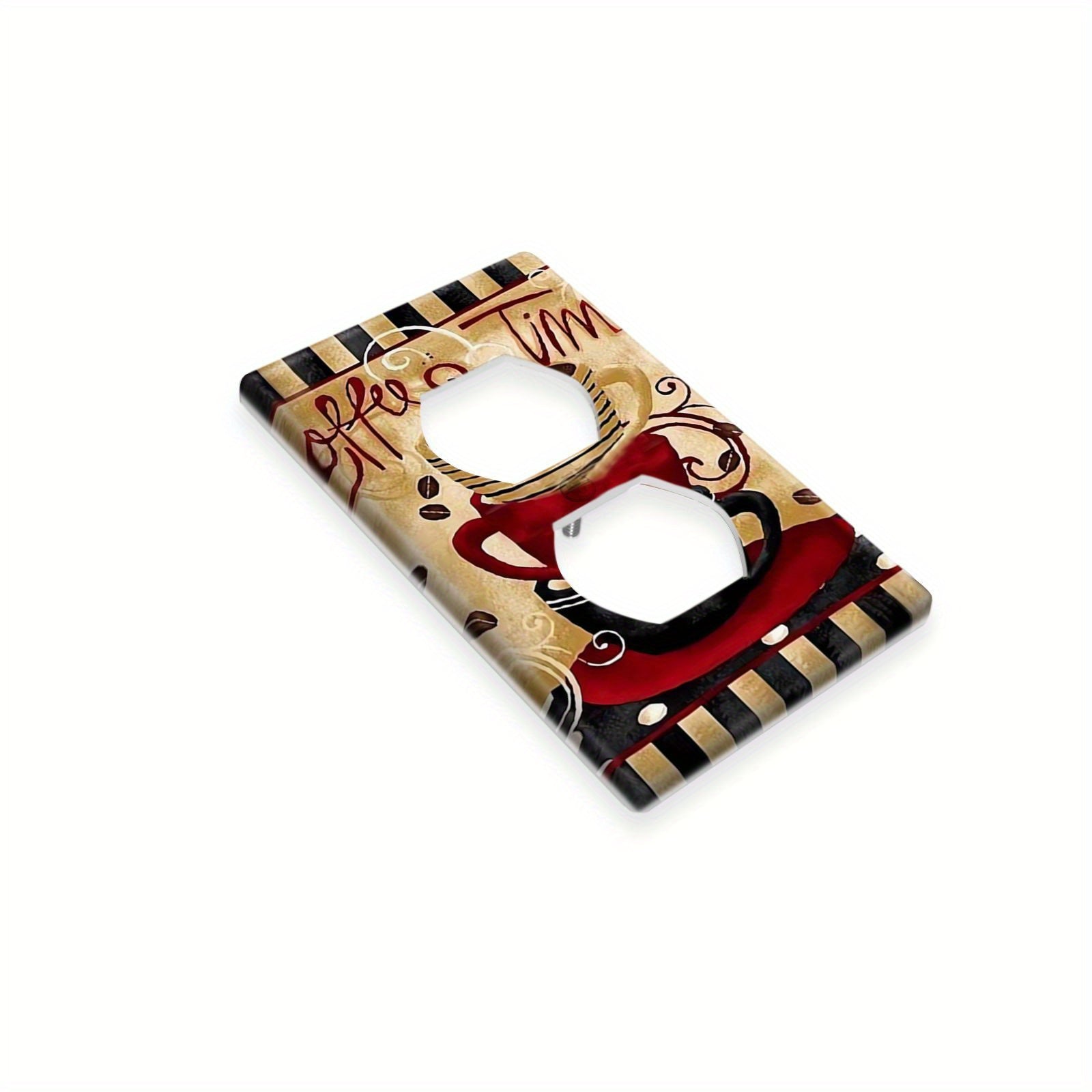 Cubierta decorativa para placa de interruptor con diseño de taza de café para baños, cocinas, dormitorios y oficinas