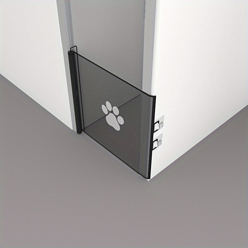 Mustahkam tortiladigan it darvozasi, uyda oson yig'ish va hayvon xavfsizligi uchun beshta yopishqoq qalam bilan.