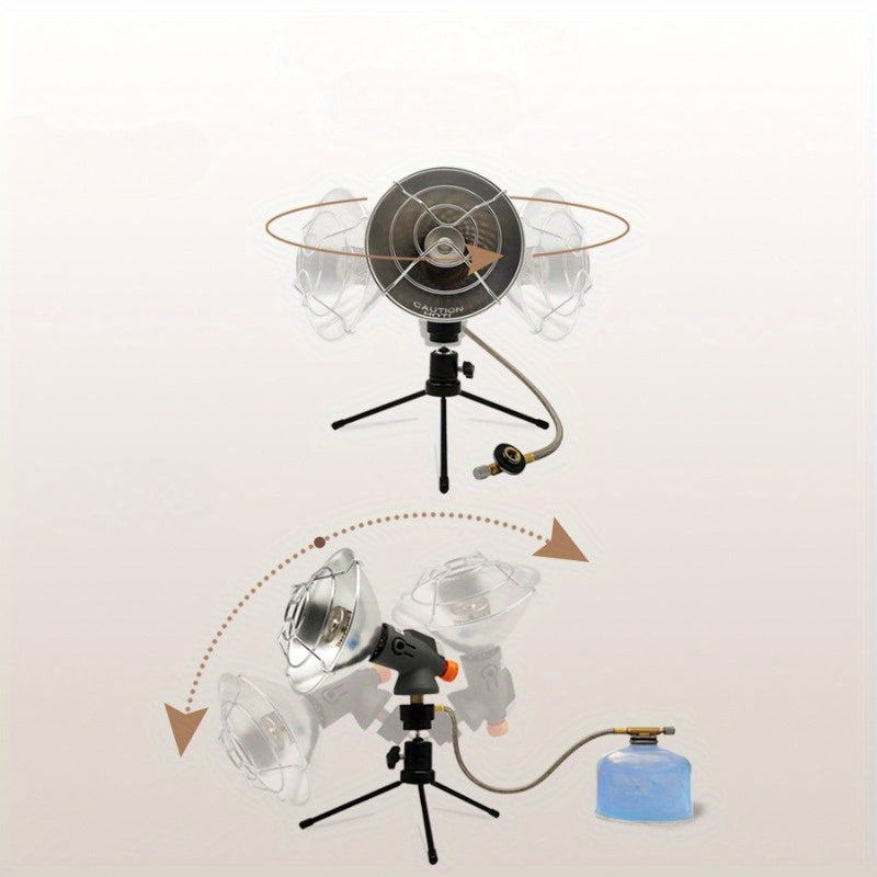 Портативный регулируемый газовый обогреватель для палаток, кемпинга, отдыха на природе, выживания, ABS