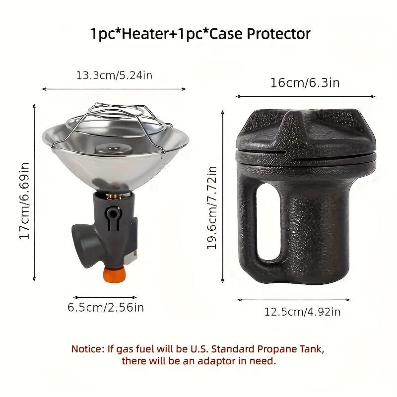 Портативный регулируемый газовый обогреватель для палаток, кемпинга, отдыха на природе, выживания, ABS