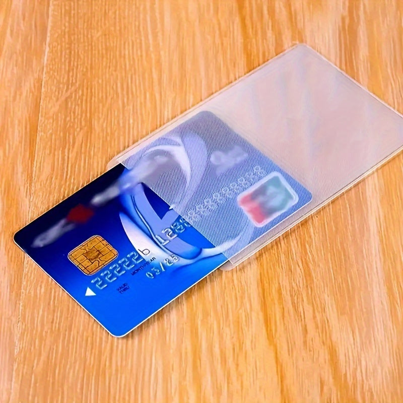 12-Pack Waterproof Transparent Card Sleeves for Credit Cards and IDs